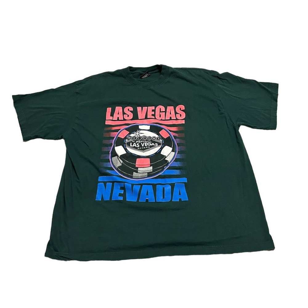 Vintage Men’s 2XL Las Vegas Nevada Poker Chips Souvenir T-Shirt